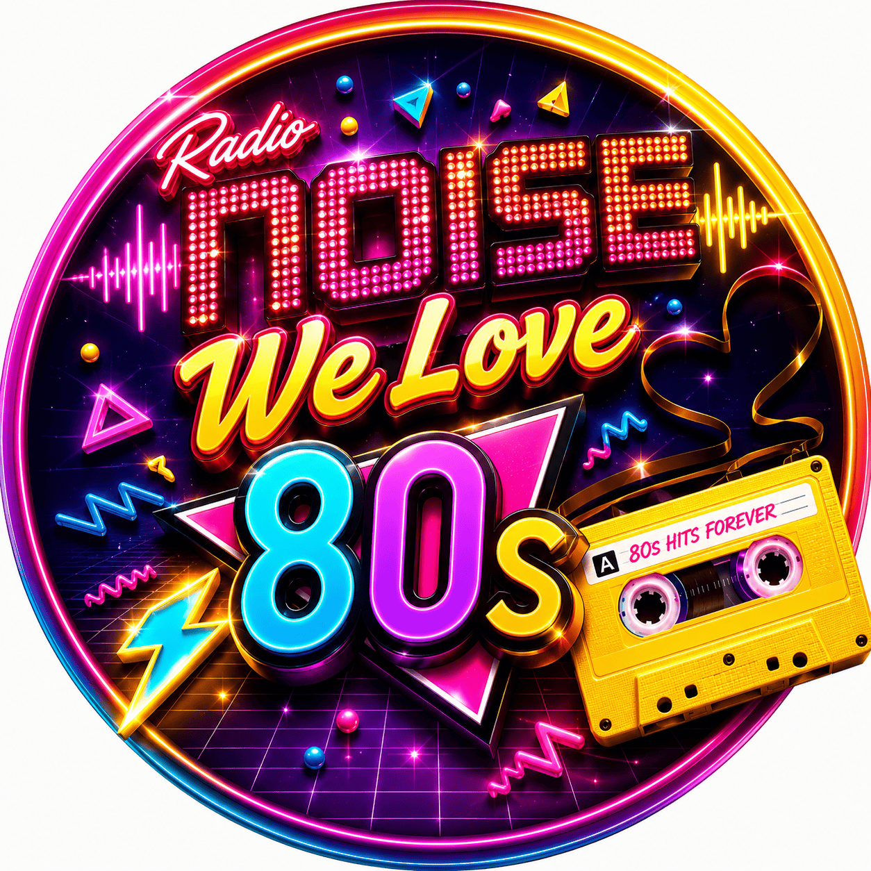 Logo da Radio Noise We Love 80s