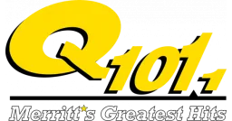 Logo de CKMQ-FM 101.1 "Q101" Merritt, BC