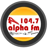 Alpha 104.7 logo