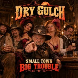 Logo da Dry Gulch: Old-Time Radio Westerns | Stupid Potato
