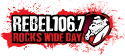 Logo de Rebel FM 106.7 Rocks Wide Bay