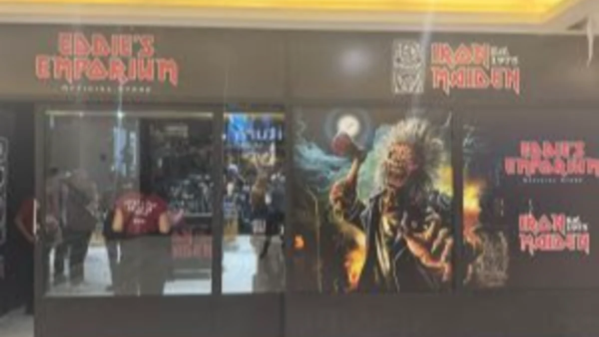 Loja oficial do Iron Maiden no West Plaza recebe DJs, guitarra ao vivo e banda cover neste final de semana